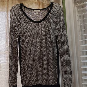 Loft sweater black and white size medium